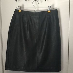 Wilson Lined Leather Skirt
